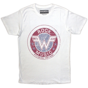 Weezer - Packaged Rock Music Uni Wht    in der Gruppe MERCH / T-Shirt / Rockoff_Nya April24 bei Bengans Skivbutik AB (5533466r)