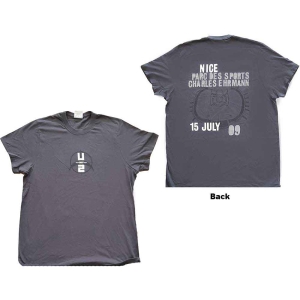 U2 - 360 Degree Tour Nice 2009 Uni Grey    in der Gruppe MERCHANDISE / T-shirt / Pop-Rock bei Bengans Skivbutik AB (5533731)