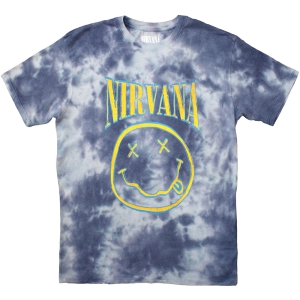 Nirvana - Smiley Blue Stroke Uni Blue Dip-Dye    in der Gruppe MERCHANDISE / T-shirt / Hårdrock bei Bengans Skivbutik AB (5534154r)