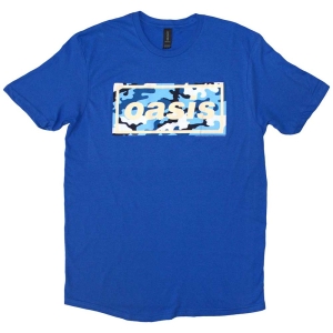 Oasis - Camo Logo Uni Blue    in der Gruppe MERCH / T-Shirt / Rockoff_Nya April24 bei Bengans Skivbutik AB (5534160r)