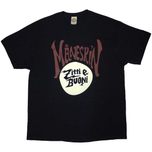 Maneskin - Zitti E Buoni Circle Uni Bl  1 in der Gruppe MERCHANDISE / T-shirt / Pop-Rock bei Bengans Skivbutik AB (5534861)