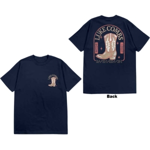 Luke Combs - Tour '23 Cowboy Boot Uni Navy    in der Gruppe MERCHANDISE / T-shirt / Country bei Bengans Skivbutik AB (5534962r)
