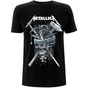 Metallica - History White Logo Uni Bl T-Shirt in der Gruppe MERCH / T-Shirt / Rockoff_Nya April24 bei Bengans Skivbutik AB (5534990r)