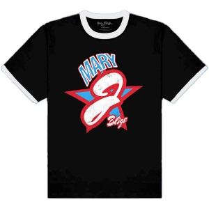 Mary J Blige - Americana Ringer Uni Bl    in der Gruppe MERCH / T-Shirt / Rockoff_Nya April24 bei Bengans Skivbutik AB (5535014r)