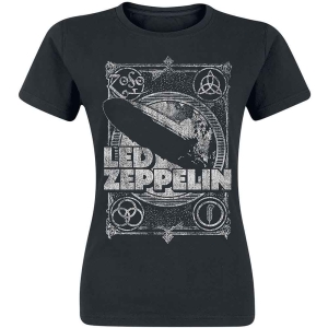 Led Zeppelin - Vintage Print Lz1 Lady Bl    in der Gruppe MERCH / T-Shirt / Rockoff_Nya April24 bei Bengans Skivbutik AB (5535318r)