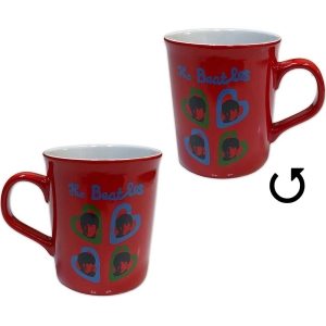 The Beatles - A Hard Day's Night Headshot Hearts Red U in der Gruppe MERCHANDISE / Merch / Pop-Rock bei Bengans Skivbutik AB (5535897)