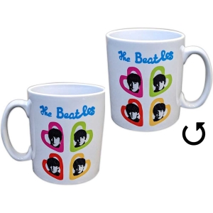The Beatles - A Hard Day's Night Headshot Hearts Wht U in der Gruppe MERCHANDISE / Merch / Pop-Rock bei Bengans Skivbutik AB (5535898)