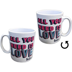 The Beatles - All You Need Is Love Wht Unboxed Mug in der Gruppe MERCHANDISE / Merch / Pop-Rock bei Bengans Skivbutik AB (5535905)