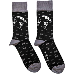 Biggie Smalls - Side Portrait Uni Bl Socks (Eu 40-45) in der Gruppe MERCHANDISE / Merch / Hip Hop-Rap bei Bengans Skivbutik AB (5536106)