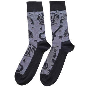 Johnny Cash - Guitars 'N Guns Uni Char Socks (Eu 40-45 in der Gruppe MERCHANDISE / Merch / Country bei Bengans Skivbutik AB (5536131)