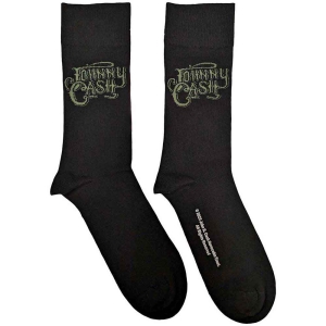 Johnny Cash - Text Logo Uni Bl Socks (Eu 40-45) in der Gruppe MERCHANDISE / Merch / Country bei Bengans Skivbutik AB (5536132)
