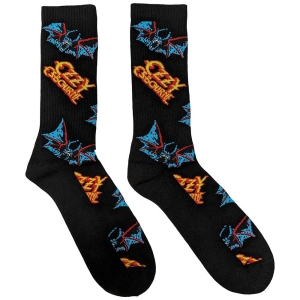 Ozzy Osbourne - Logos & Bats Uni Bl Socks (Eu 40-45) in der Gruppe MERCHANDISE / Merch / Hårdrock bei Bengans Skivbutik AB (5536166)