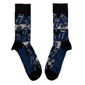 Rolling Stones - Blue Tongues Uni Blue Socks (Eu 40-45) in der Gruppe MERCHANDISE /  /  bei Bengans Skivbutik AB (5536191)