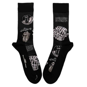 Rolling Stones - Mono Logos Uni Bl Socks (Eu 40-45) in der Gruppe MERCHANDISE /  /  bei Bengans Skivbutik AB (5536192)