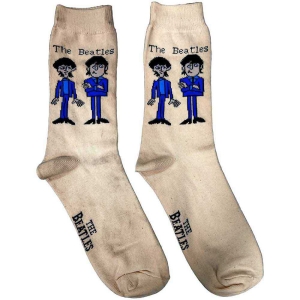 The Beatles - Cartoon Lady Cream Socks (Eu 37-41) in der Gruppe MERCHANDISE / Merch / Pop-Rock bei Bengans Skivbutik AB (5536224)