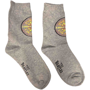 The Beatles - Sgt Pepper Uni Grey Socks (Eu 40-45) in der Gruppe MERCHANDISE / Merch / Pop-Rock bei Bengans Skivbutik AB (5536237)