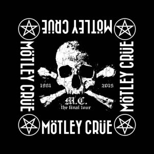 Motley Crue - The Final Tour Bandana in der Gruppe MERCHANDISE / Merch / Hårdrock bei Bengans Skivbutik AB (5536319)