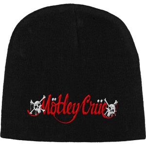 Motley Crue - Dr Feelgood Logo Beanie H in der Gruppe MERCHANDISE / Merch / Hårdrock bei Bengans Skivbutik AB (5536482)