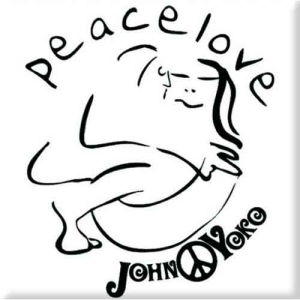 John Lennon - Cuddle Black On White Magnet in der Gruppe MERCHANDISE / Merch / Pop-Rock bei Bengans Skivbutik AB (5536656)