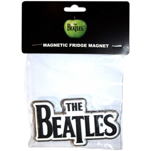 The Beatles - Black Drop T Logo Magnet in der Gruppe MERCHANDISE / Merch / Pop-Rock bei Bengans Skivbutik AB (5536723)