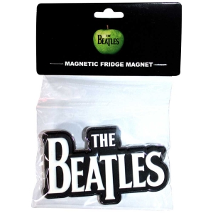 The Beatles - White Drop T Logo Magnet in der Gruppe MERCHANDISE / Merch / Pop-Rock bei Bengans Skivbutik AB (5536724)