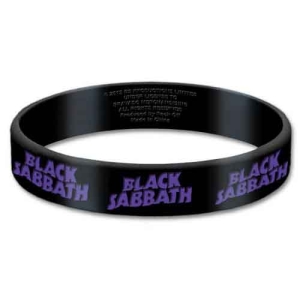 Black Sabbath - Logo Gum Wristband in der Gruppe MERCHANDISE / Merch / Hårdrock bei Bengans Skivbutik AB (5536776)