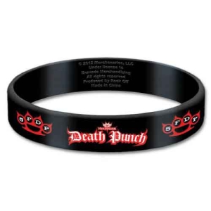 Five Finger Death Punch - Logo Gum Wristband in der Gruppe MERCHANDISE / Merch / Hårdrock bei Bengans Skivbutik AB (5536780)