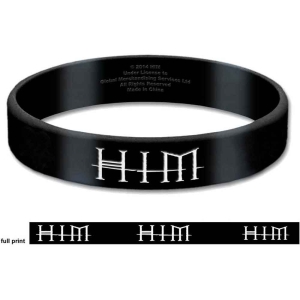 Him - Logo & Heartagram Gum Wristband in der Gruppe MERCHANDISE / Merch / Hårdrock bei Bengans Skivbutik AB (5536782)