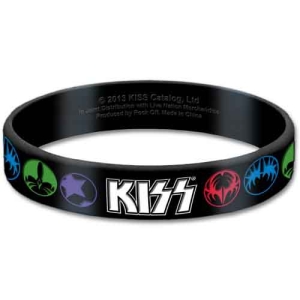 Kiss - Logo & Icons Gum Wristband in der Gruppe MERCHANDISE / Merch / Hårdrock bei Bengans Skivbutik AB (5536785)