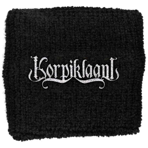 Korpiklaani - Logo Embroidered Wristband Sweat in der Gruppe MERCHANDISE / Merch / Hårdrock bei Bengans Skivbutik AB (5536837)
