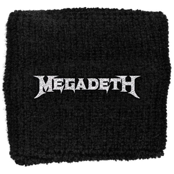 Megadeth - Unisex Embroidered Wristband: Logo (Black) in der Gruppe MERCHANDISE / Merch / Nyheter / Hårdrock bei Bengans Skivbutik AB (5536841)