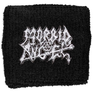 Morbid Angel - Logo Embroidered Wristband Sweat in der Gruppe MERCHANDISE / Merch / Hårdrock bei Bengans Skivbutik AB (5536844)
