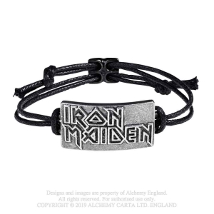 Iron Maiden - Logo Rope Bracel in der Gruppe MERCHANDISE / Merch / Hårdrock bei Bengans Skivbutik AB (5536881)