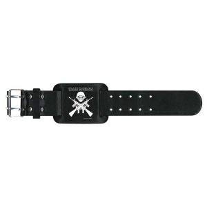 Iron Maiden - A Matter Of Life And Death Leather Wrist in der Gruppe MERCHANDISE / Merch / Hårdrock bei Bengans Skivbutik AB (5536924)