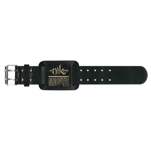 Nile - Logo & Hieroglyphs Leather Wriststrap in der Gruppe MERCHANDISE / Merch / Dance-Techno bei Bengans Skivbutik AB (5536933)