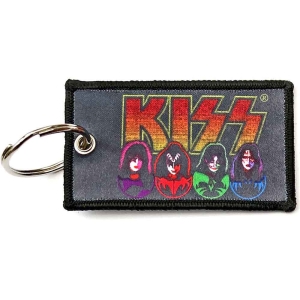Kiss - Faces & Icons Woven Patch Keychain in der Gruppe MERCHANDISE / Merch / Hårdrock bei Bengans Skivbutik AB (5536950)