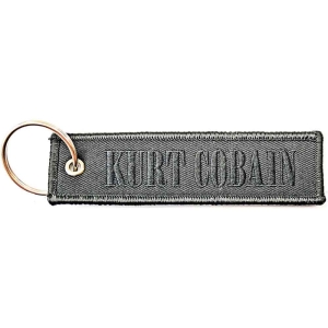 Kurt Cobain - Logo Woven Patch Keychain in der Gruppe MERCHANDISE / Merch / Hårdrock bei Bengans Skivbutik AB (5536951)