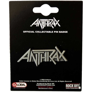 Anthrax - Logo Pin Badge in der Gruppe UNSERE TIPPS / Neu eingetroffen Merch / Juni bei Bengans Skivbutik AB (5536992)