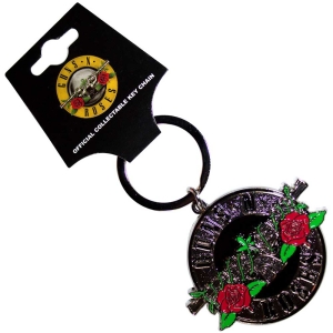 Guns N Roses - Silver Circle Logo Keychain in der Gruppe MERCHANDISE / Merch / Hårdrock bei Bengans Skivbutik AB (5537034)