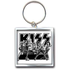 Kiss - Graphite Band Metal Keychain in der Gruppe MERCHANDISE / Merch / Hårdrock bei Bengans Skivbutik AB (5537040)