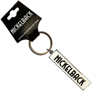 Nickelback - Black Logo White Keychain in der Gruppe UNSERE TIPPS / Neu eingetroffen Merch / Juni bei Bengans Skivbutik AB (5537069)