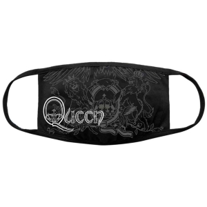 Queen - Retro Logo & Crest Bl Face Mask in der Gruppe MERCHANDISE / Merch / Pop-Rock bei Bengans Skivbutik AB (5537245)