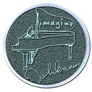 John Lennon - Imagine Hichrome Pin Badge in der Gruppe MERCHANDISE / Merch / Pop-Rock bei Bengans Skivbutik AB (5537323)