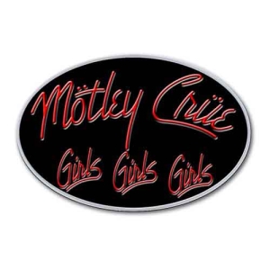 Motley Crue - Girls Girls Girls Logo Pin Badge in der Gruppe MERCHANDISE / Merch / Hårdrock bei Bengans Skivbutik AB (5537354)