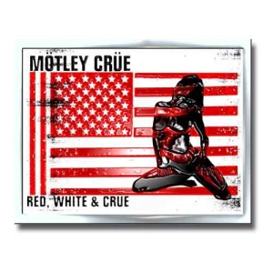 Motley Crue - Red White & Crue Logo Pin Badge in der Gruppe MERCHANDISE / Merch / Hårdrock bei Bengans Skivbutik AB (5537355)