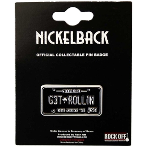 Nickelback - License Plate Pin Badge in der Gruppe UNSERE TIPPS / Neu eingetroffen Merch / Juni bei Bengans Skivbutik AB (5537370)