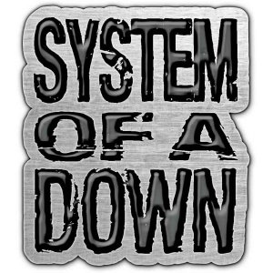 System Of A Down - Logo Pin Badge in der Gruppe MERCHANDISE / Merch / Hårdrock bei Bengans Skivbutik AB (5537406)