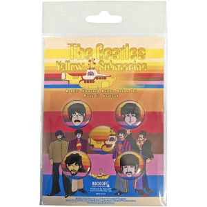 The Beatles - Sub Portrait Button Badge Pack in der Gruppe MERCHANDISE / Merch / Pop-Rock bei Bengans Skivbutik AB (5537493)