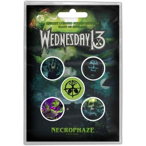 Wednesday 13 - Necrophaze Button Badge Pack in der Gruppe MERCHANDISE / Merch / Hårdrock bei Bengans Skivbutik AB (5537498)