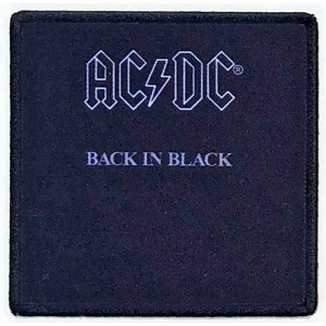 Ac/Dc - Back In Black Printed Patch in der Gruppe MERCH / Minsishops-merch / Ac/Dc bei Bengans Skivbutik AB (5537646)